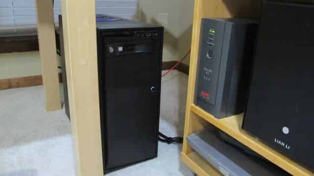 A view of a few of the cables left unmanaged