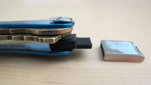 Closeup of 3D Printed USB Keychain Adapter