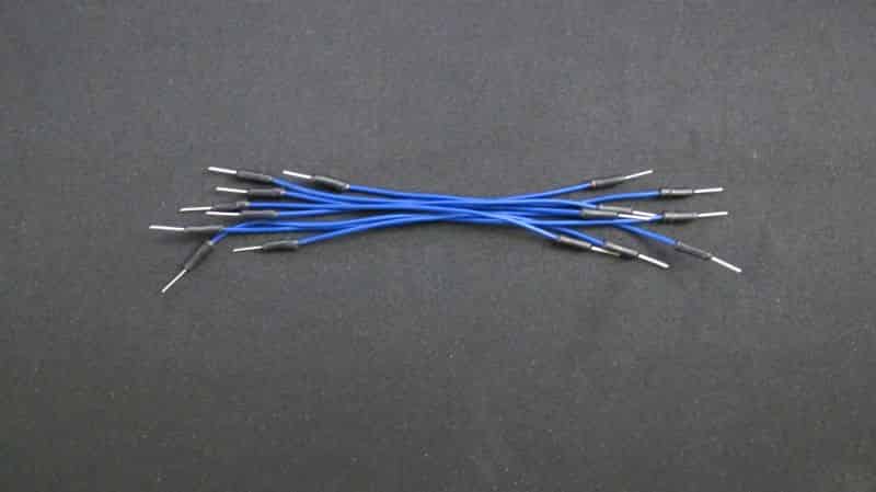 Blue connector cables