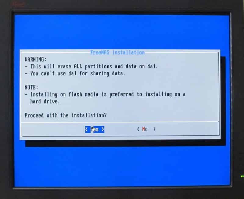 Confirming Installtion Details