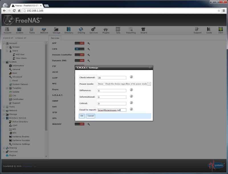 Configuring S.M.A.R.T.