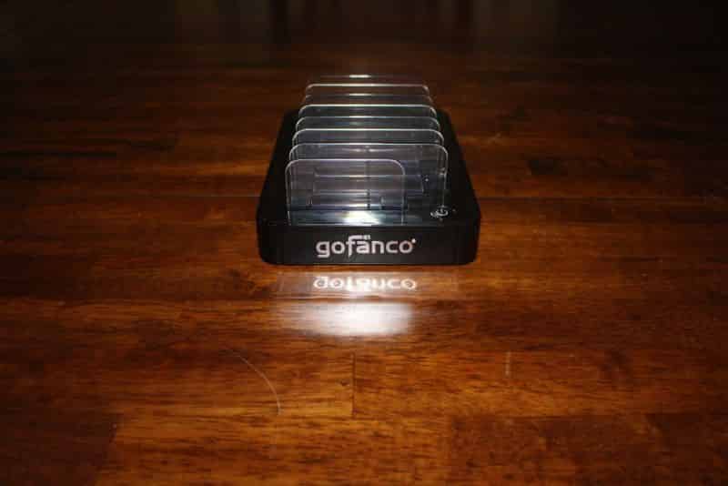 Charging station from the front.