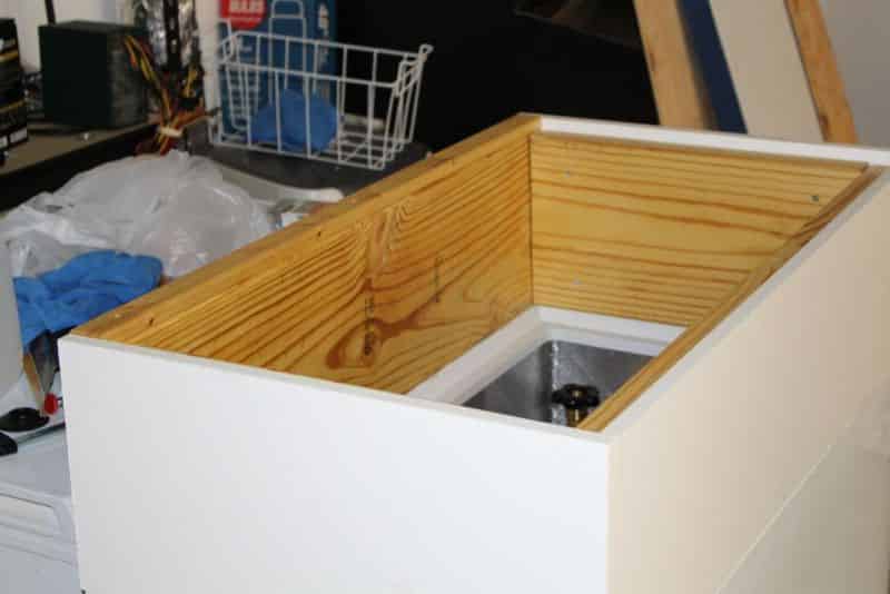 Collar is attached to freezer with silicone #1