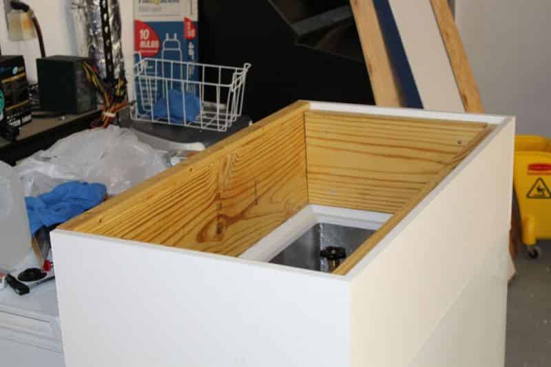 Collar is attached to freezer with silicone #2