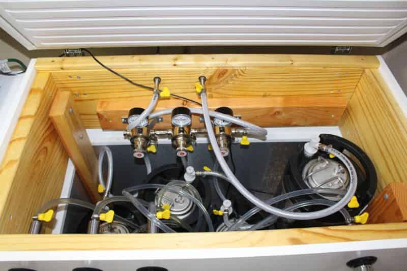 Completed Keezer – Kegs and Plumbing #1