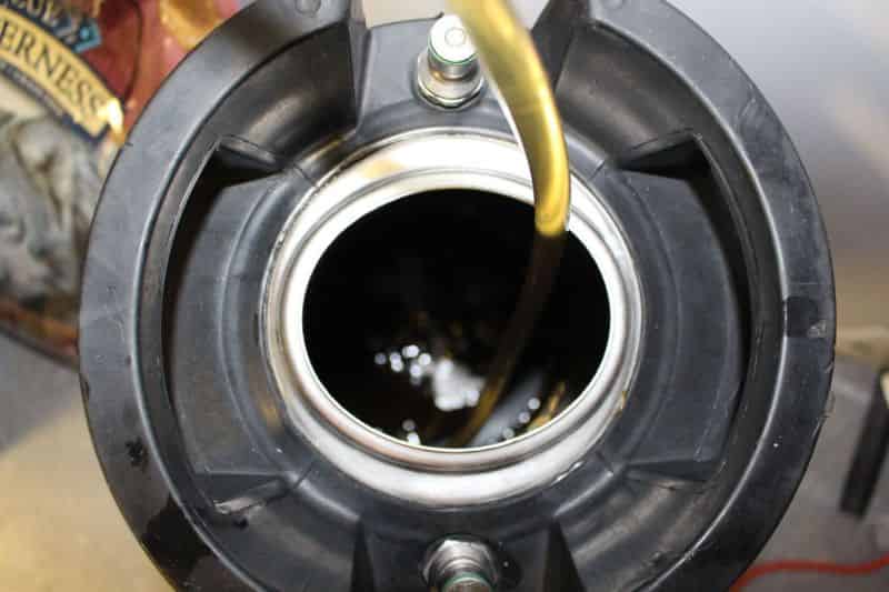 Close up of the keg's mouth