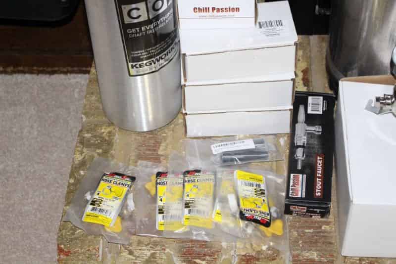 Clamps, Taps, Handles and Tank