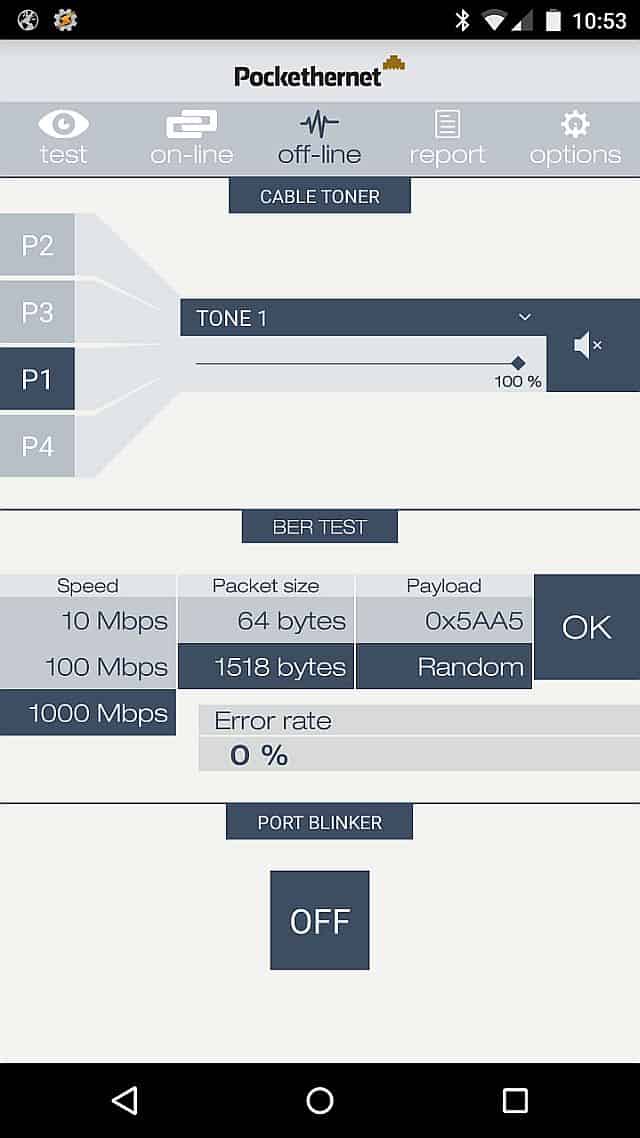 Gigabit Bit Error Rate Test