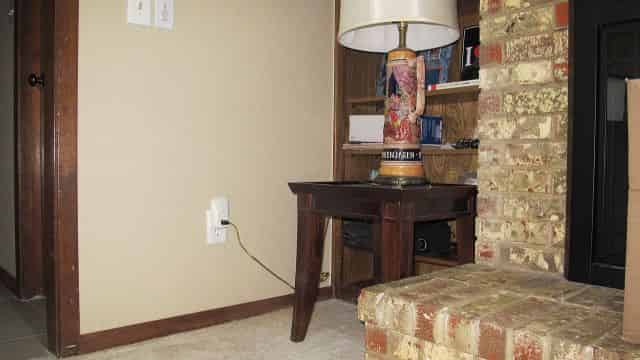 Plugged into Beer-stein Lamp and Off