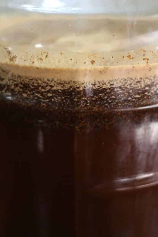 Coffee and water added to Carboy #3