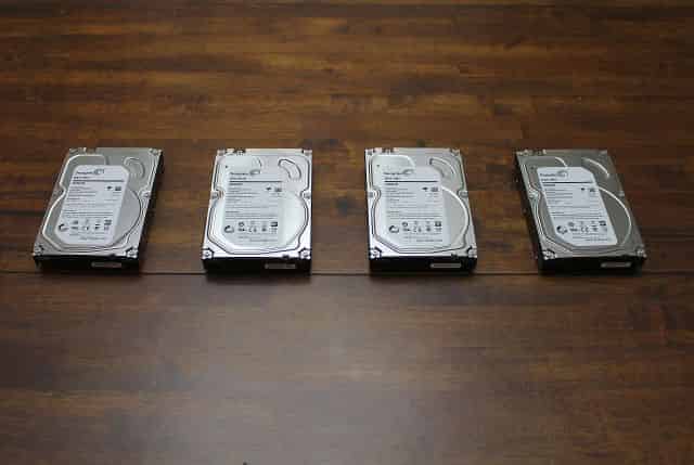 Seagate NAS 4TB HDDs