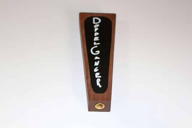 Updating the label on the beer tap handle