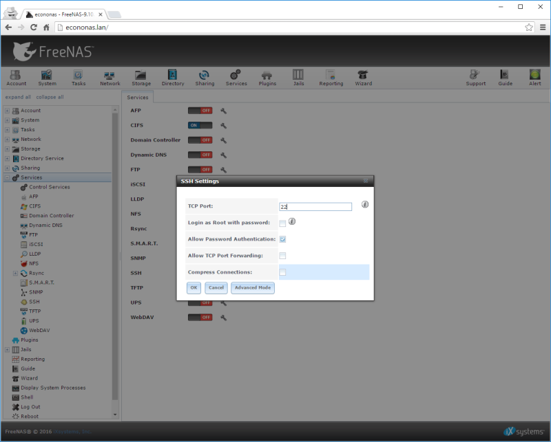 Configure SSH Service