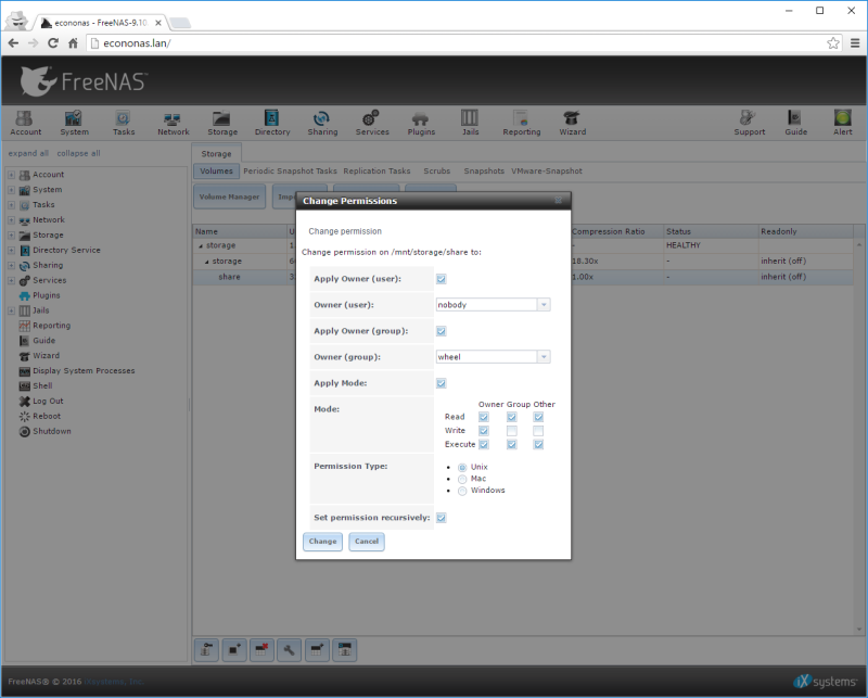 Set Dataset Permissions
