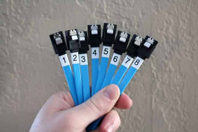 Off the charts anal-retentive SATA Cable labeling