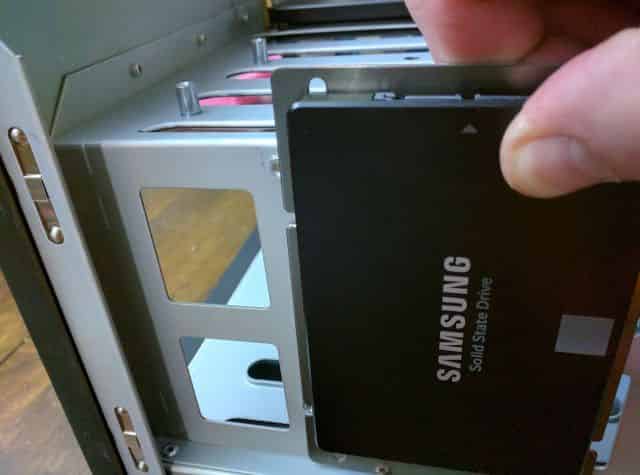 Experimenting w/ alternate SSD mounting location. #1