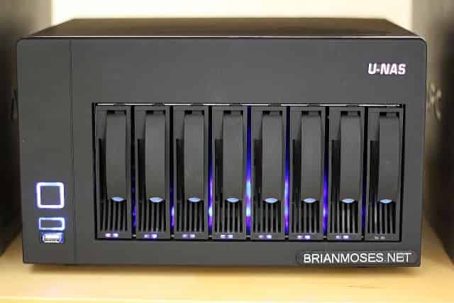 Brian's NAS mounted in his media cart #2