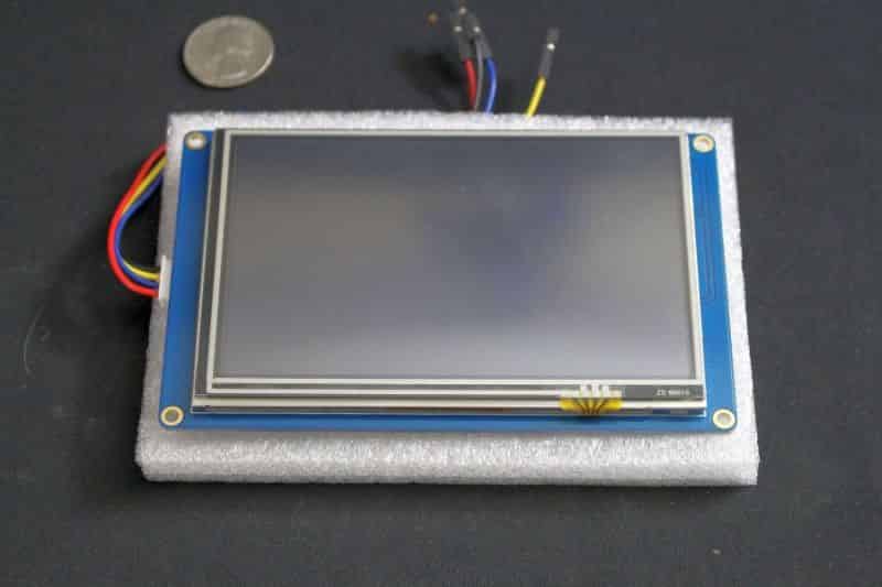 Front side of the 7.0” display