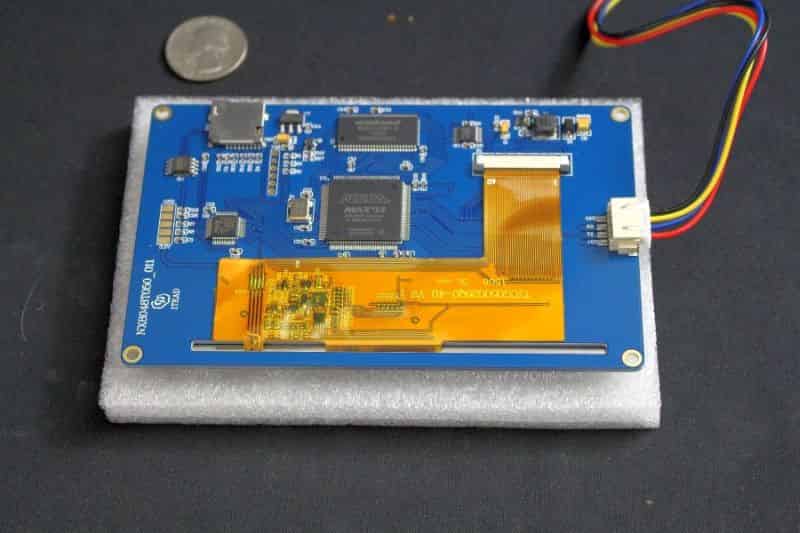 Back side of the 7.0” display