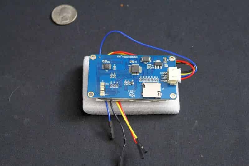 Back side of the 2.4” display