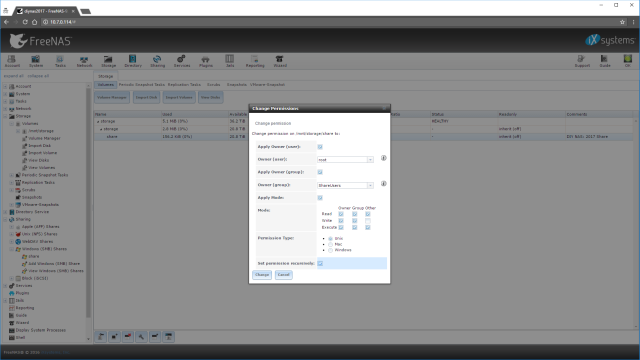 Giving the ShareUser group access to the dataset