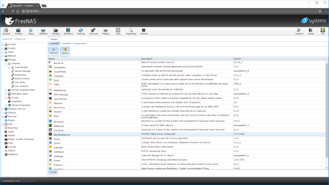 Installing the PlexMediaServer plugin