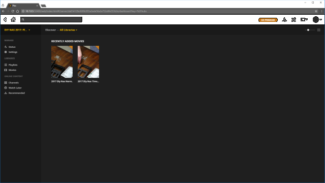 Browsing Plex Media Library