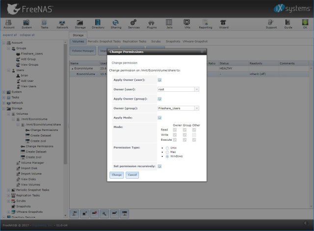 Setting Dataset Permissions