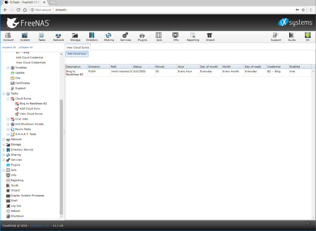 Cloud Sync task completes