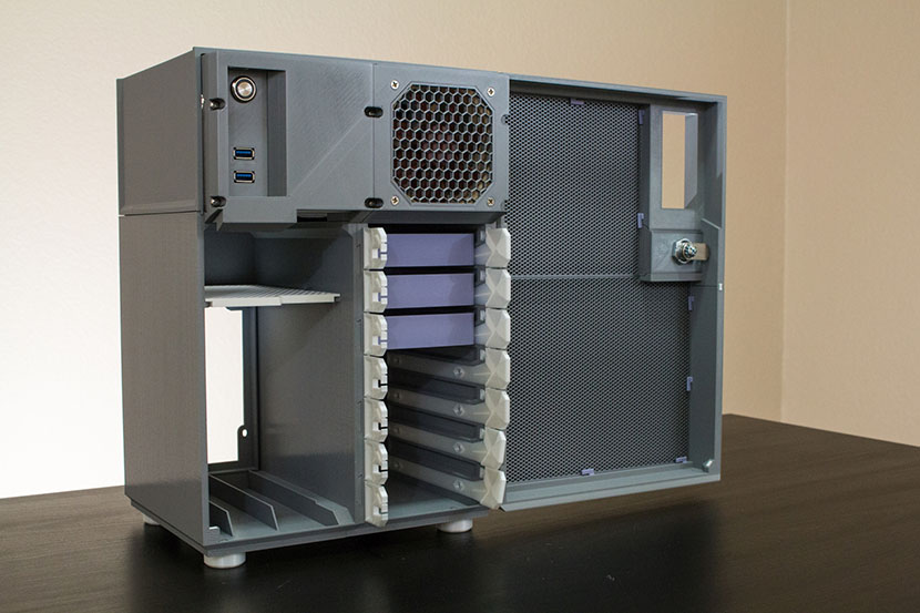 What about a 3D-Printed Mini-ITX NAS Case?