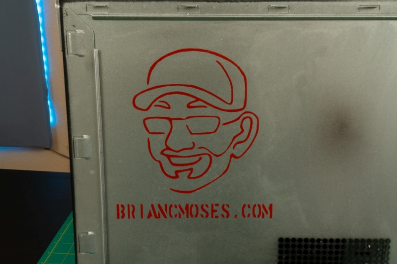 Brian's Face Spray Painted #1