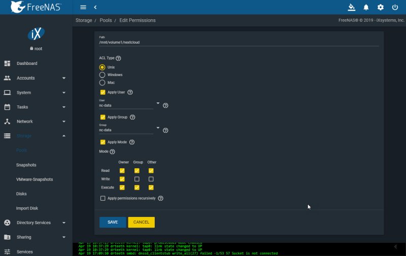 Setting Dataset Permissions