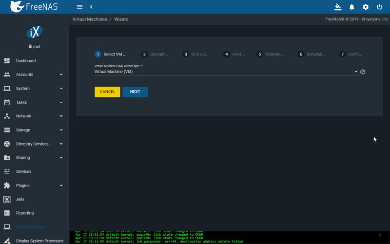 Choosing VM Wizard Type