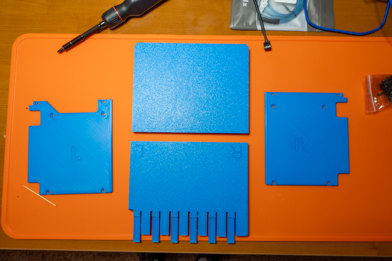Drive cage's printed parts.
