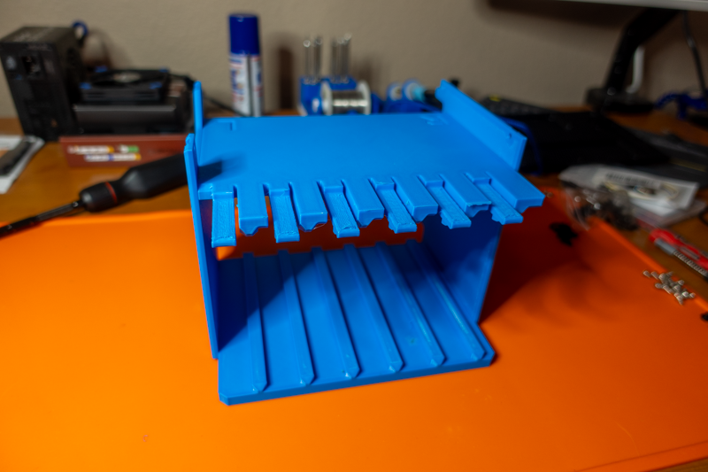 Semi-assembled drive cage.