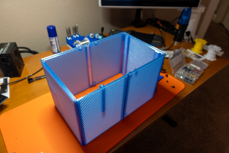 Assembled outer enclosure.