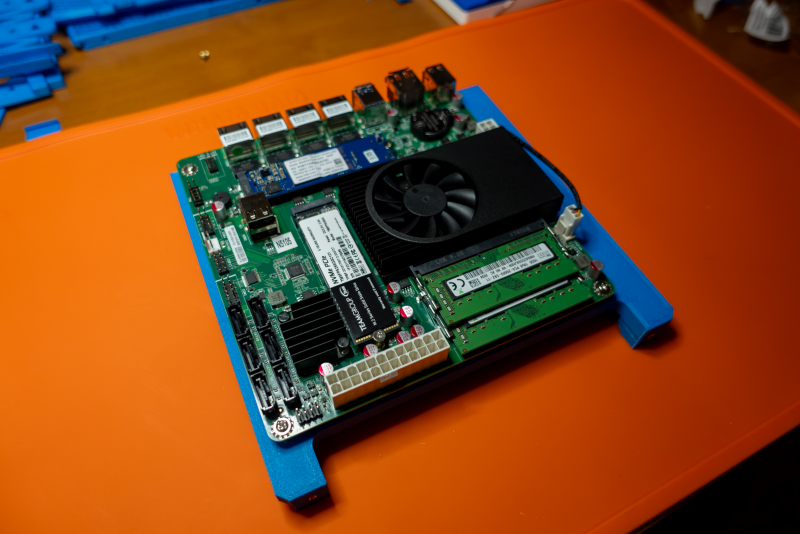 Adding 2x NVMe SSDs and RAM to the motherboard.