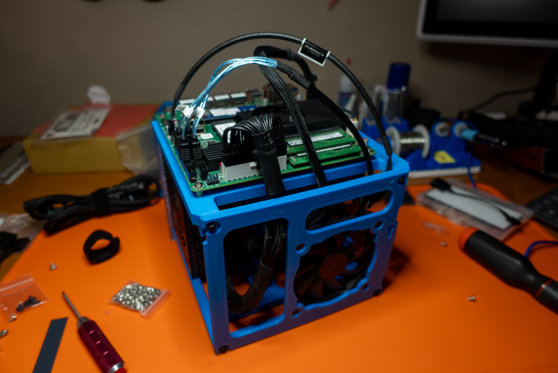 SFX power supply and drive cooling fan added to lower chamber.