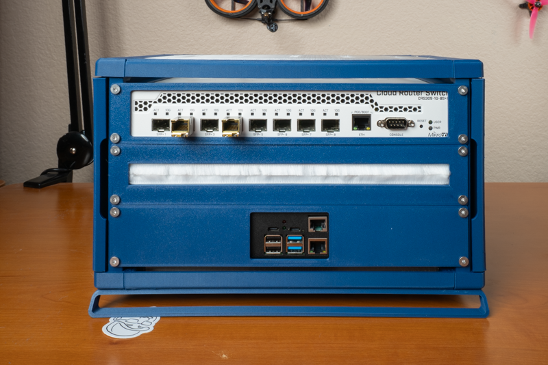 Rackstack with MikroTik Switch and PiKVM v3 #1.