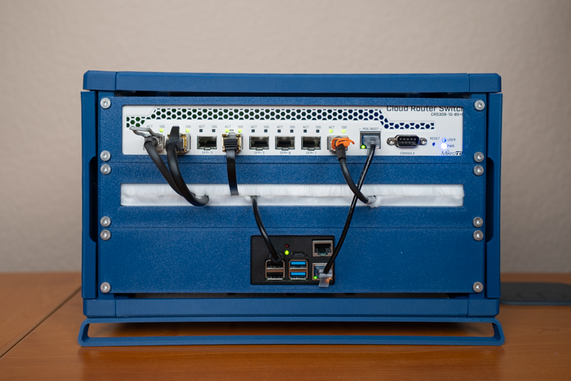 Rackstack in action, front view #1.