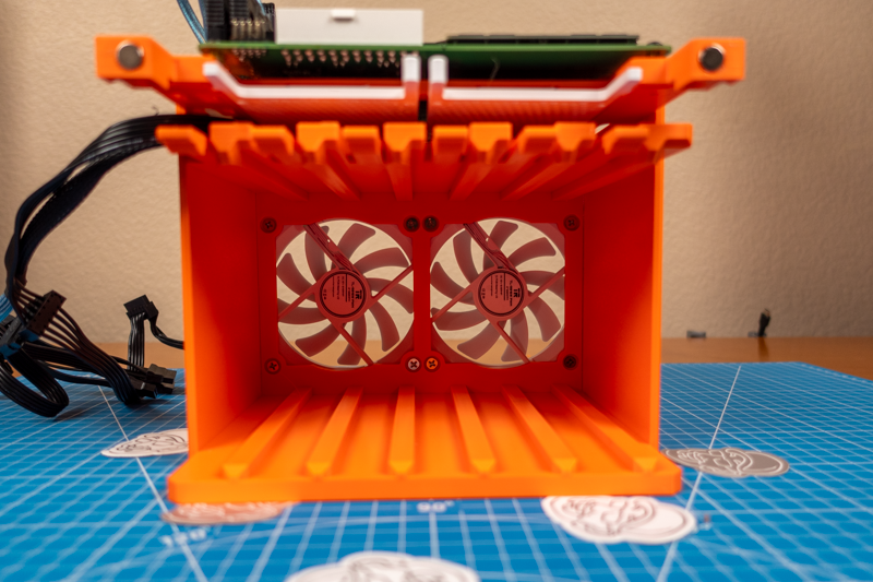 Inside the drive bay.