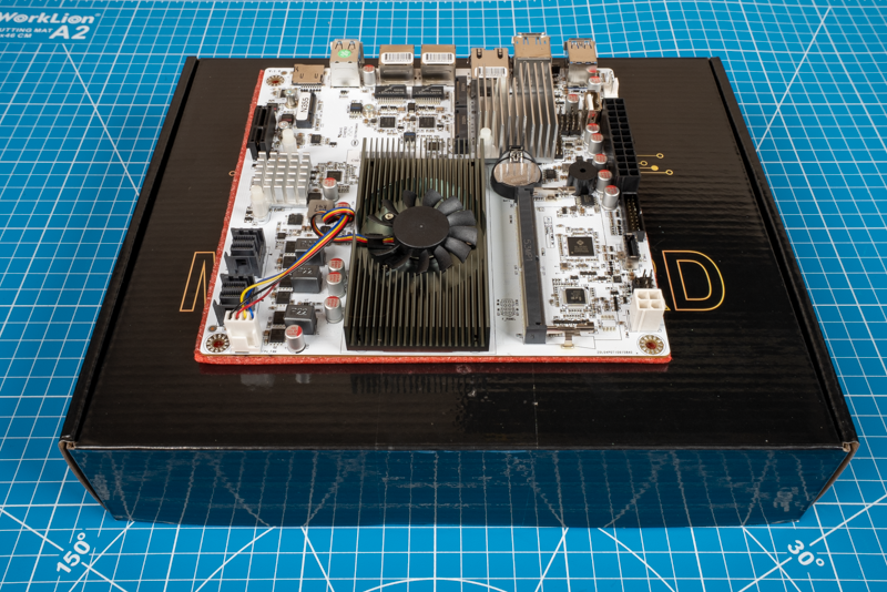 Topton N22 Motherboard viewed from front