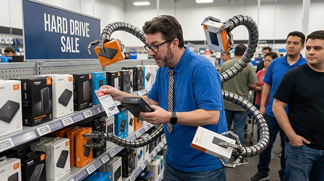 Brian as a Super Villian shopping for economical DIY NAS deals!