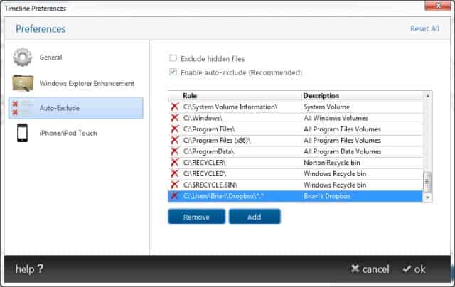 Auto-Exclude Rules