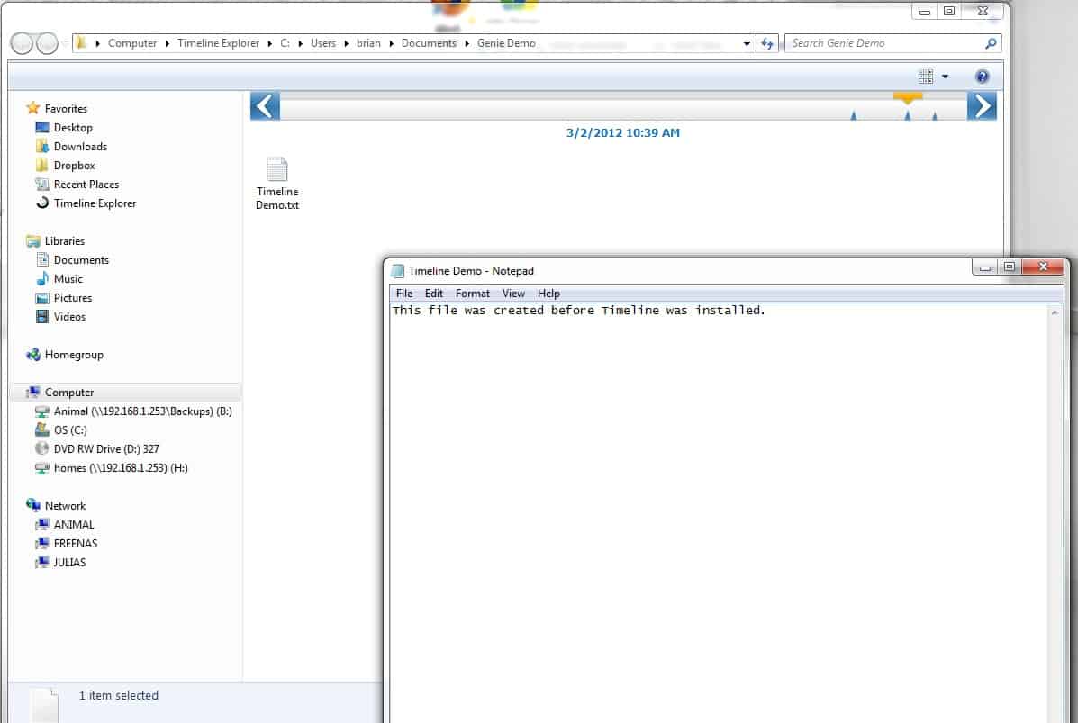 Original version of file in Timeline Explorer
