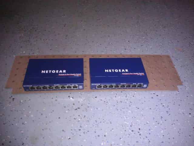 Rack Shelf with Switches