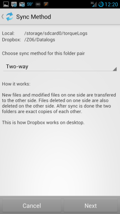 Choose Sync Method